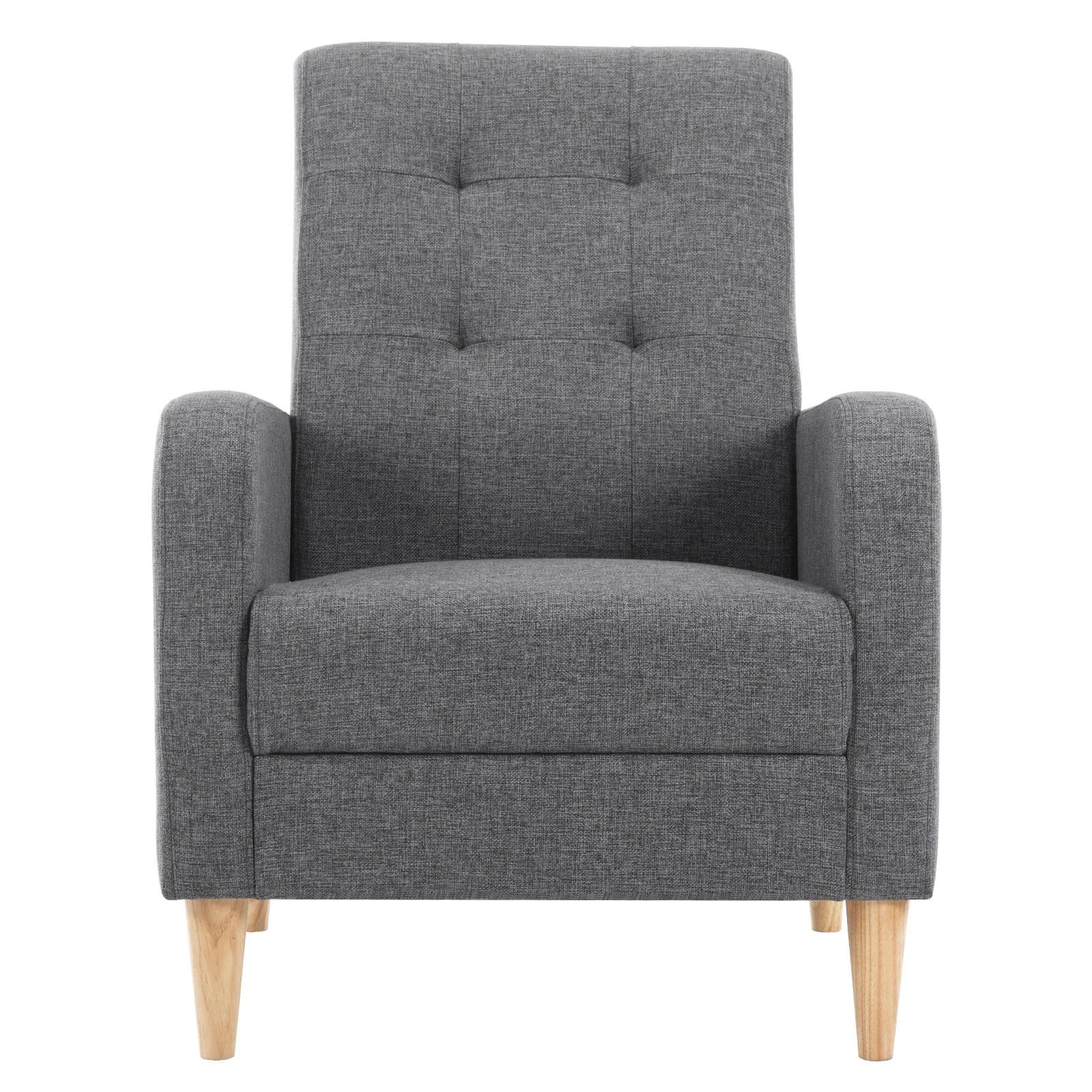 Fauteuil scandinave en velours, dossier haut, accoudoirs, convertible – salon ou chambre