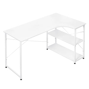 WOLTU 1PC Table d'ordinateur bureau en forme de L PC Table d'ordinateur portable poste de travail bureau d'étude Table de jeu à manger