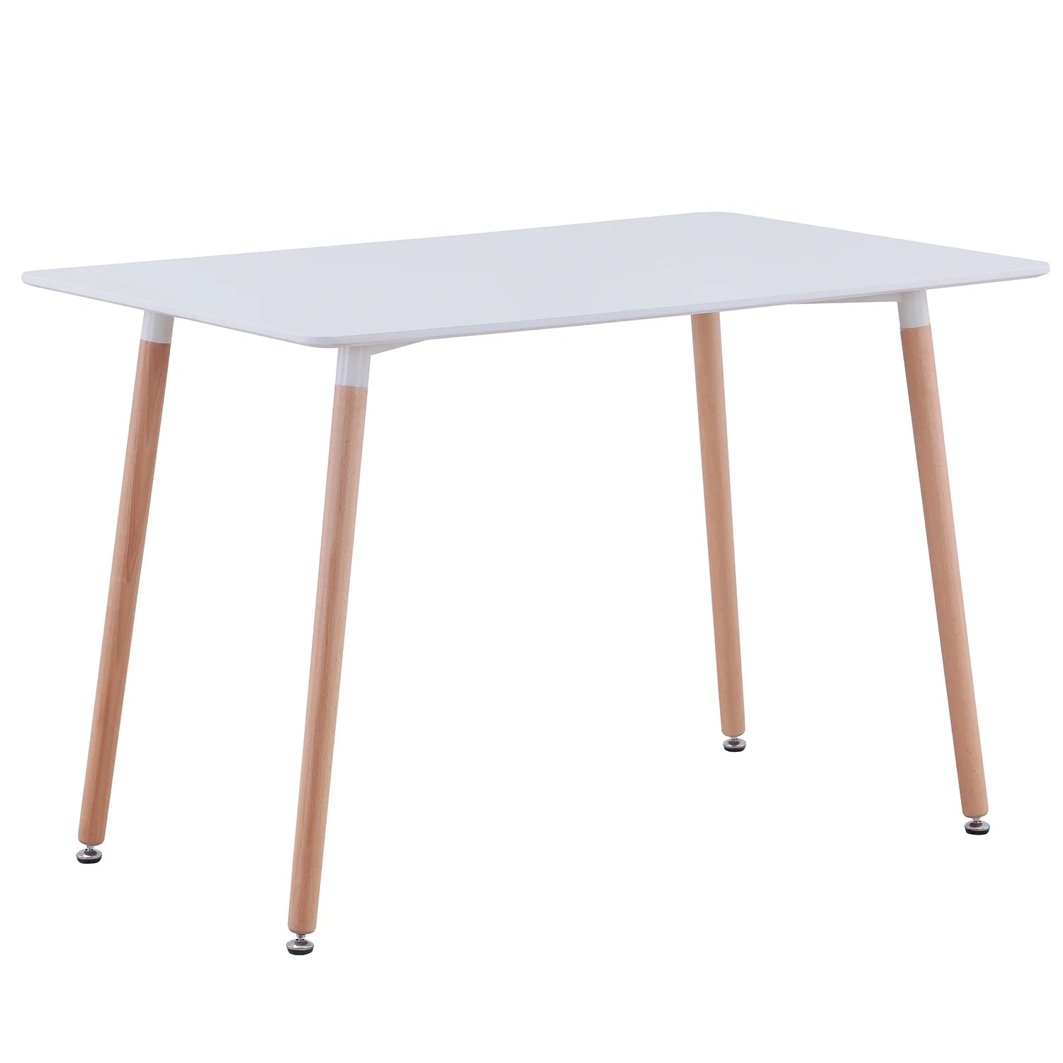 Table à manger rectangulaire nordique, bureau d'étude à domicile, table basse en bois moderne, table à thé, bureau de conférence, table de cuisine blanche, 110cm