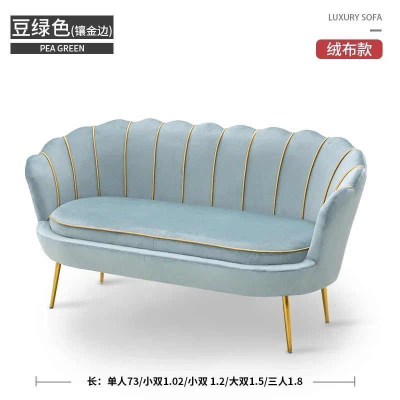 Rose pas cher moderne canapé amour siège Xxl minimaliste concepteur inhabituel lecture canapé Design européen grand Canape Salon meubles