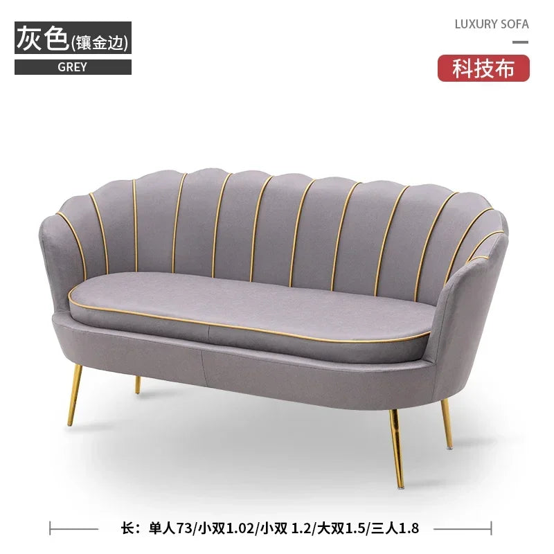 Rose pas cher moderne canapé amour siège Xxl minimaliste concepteur inhabituel lecture canapé Design européen grand Canape Salon meubles