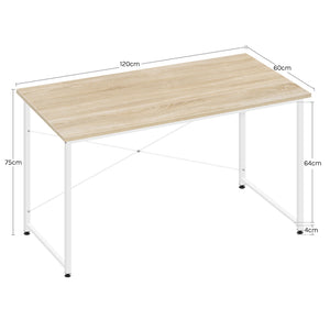 WOLTU Cadre en métal Bureau d'ordinateur Bureau Écriture Étude Table de jeu Moderne Grande poste de travail de bureau Bureau pour Bureau à domicile Chambre à coucher