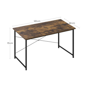 WOLTU Cadre en métal Bureau d'ordinateur Bureau Écriture Étude Table de jeu Moderne Grande poste de travail de bureau Bureau pour Bureau à domicile Chambre à coucher