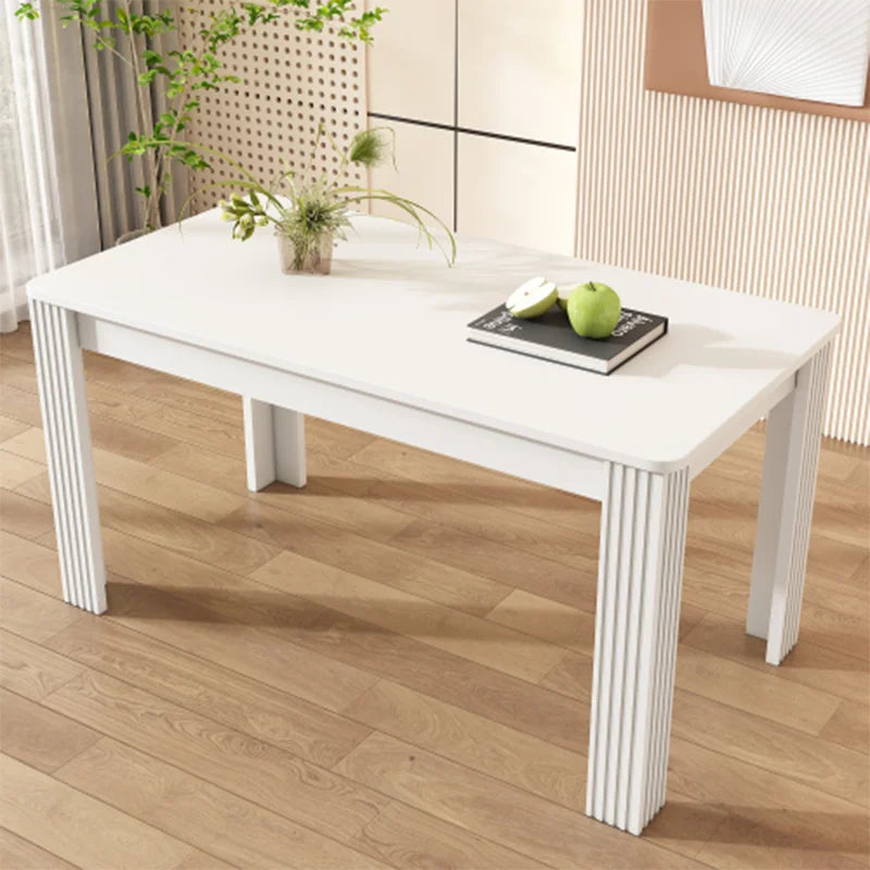 Table à manger rectangulaire, Table à manger contemporaine, Robuste, Table à quatre pieds, Table en chêne, Table à manger rectangulaire, Table à manger basse