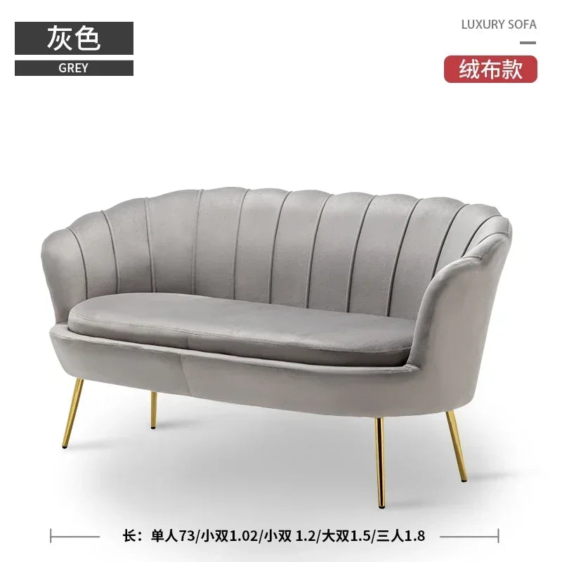 Rose pas cher moderne canapé amour siège Xxl minimaliste concepteur inhabituel lecture canapé Design européen grand Canape Salon meubles