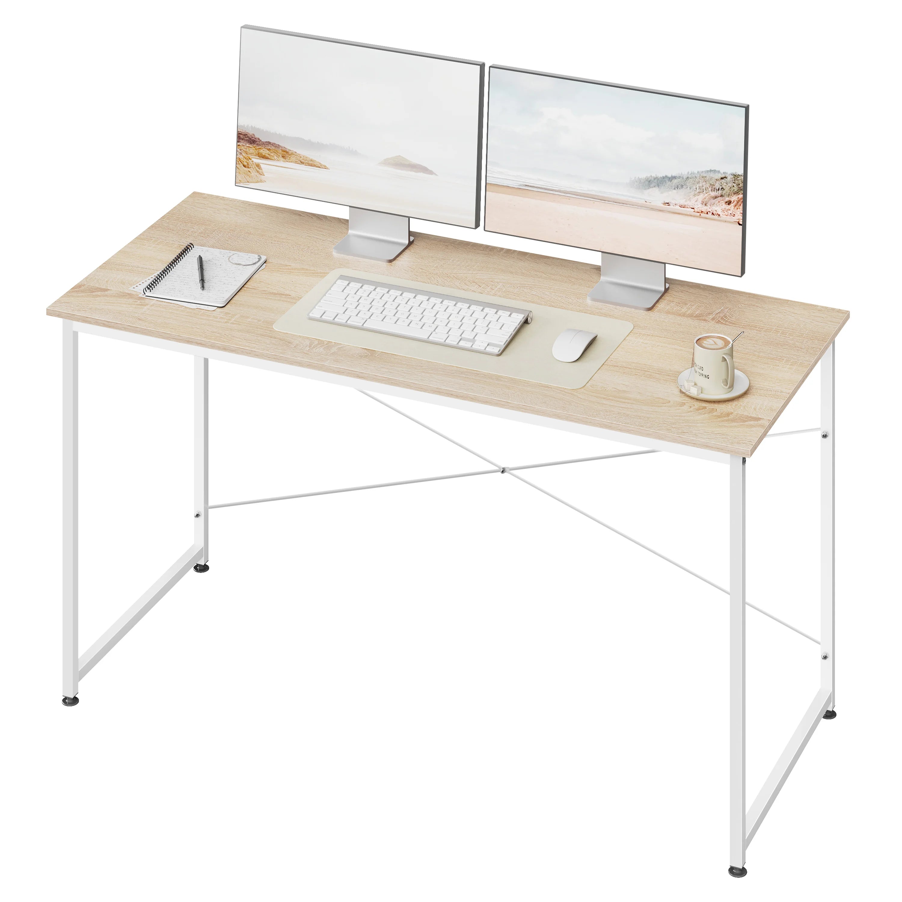WOLTU Cadre en métal Bureau d'ordinateur Bureau Écriture Étude Table de jeu Moderne Grande poste de travail de bureau Bureau pour Bureau à domicile Chambre à coucher