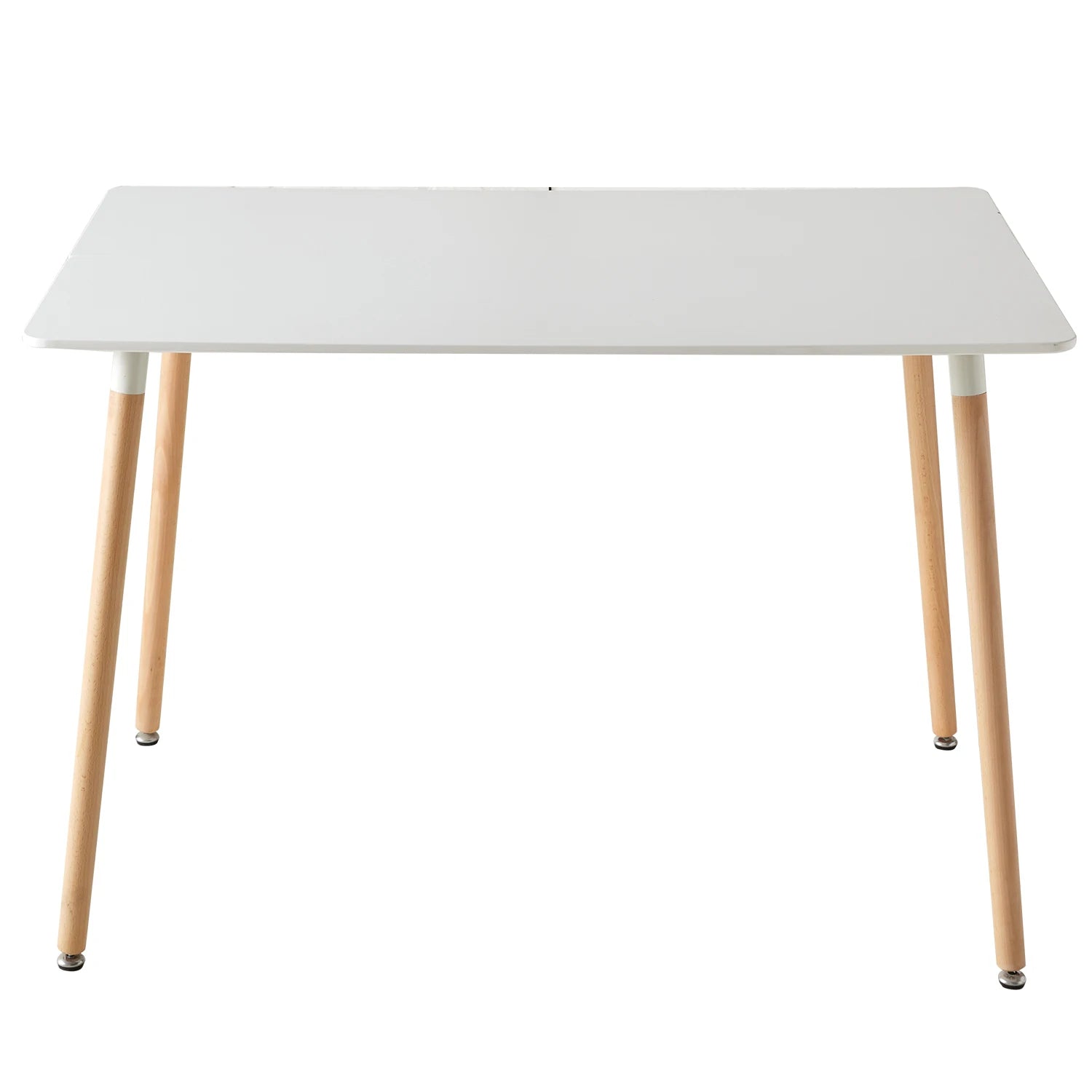 Table à manger rectangulaire nordique, bureau d'étude à domicile, table basse en bois moderne, table à thé, bureau de conférence, table de cuisine blanche, 110cm
