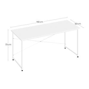 WOLTU Cadre en métal Bureau d'ordinateur Bureau Écriture Étude Table de jeu Moderne Grande poste de travail de bureau Bureau pour Bureau à domicile Chambre à coucher