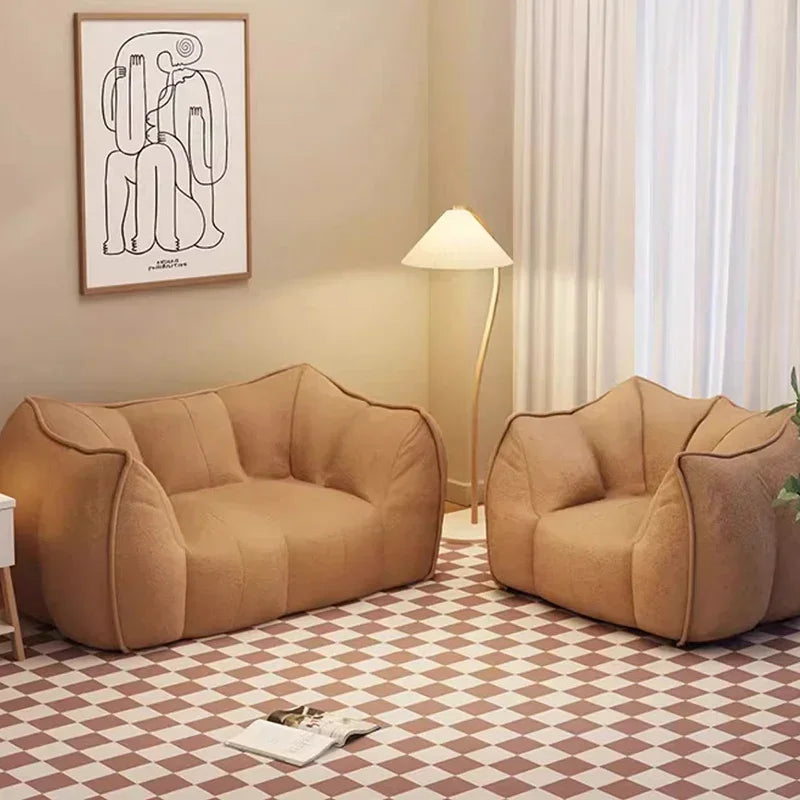 Grands poufs moelleux nordiques modernes, salon, salon, salon, chambre à coucher, bureau, décorations pour la maison