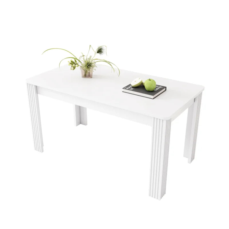 Table à manger rectangulaire, Table à manger contemporaine, Robuste, Table à quatre pieds, Table en chêne, Table à manger rectangulaire, Table à manger basse