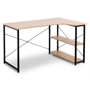 WOLTU 1PC Table d'ordinateur bureau en forme de L PC Table d'ordinateur portable poste de travail bureau d'étude Table de jeu à manger