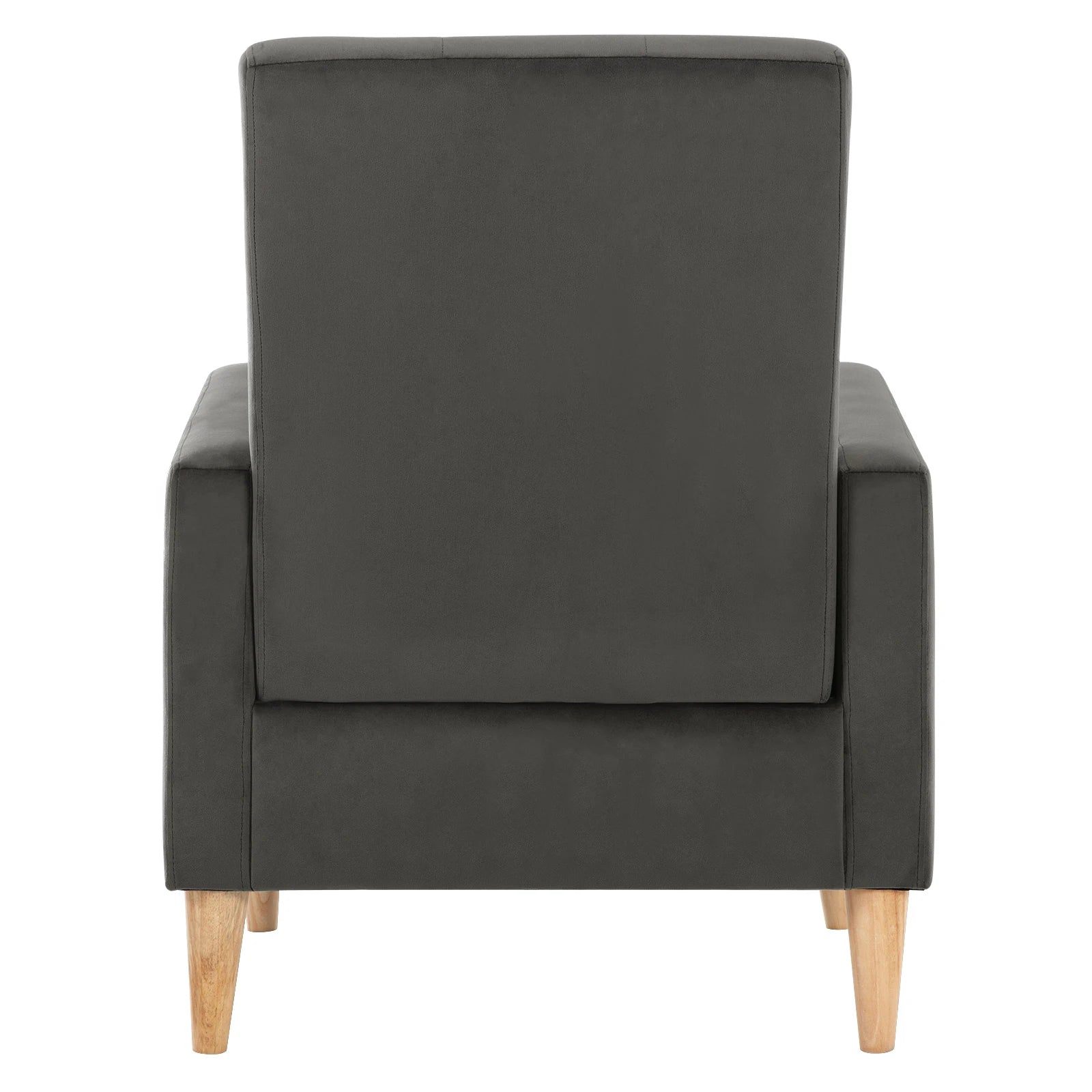 Fauteuil scandinave en velours, dossier haut, accoudoirs, convertible – salon ou chambre
