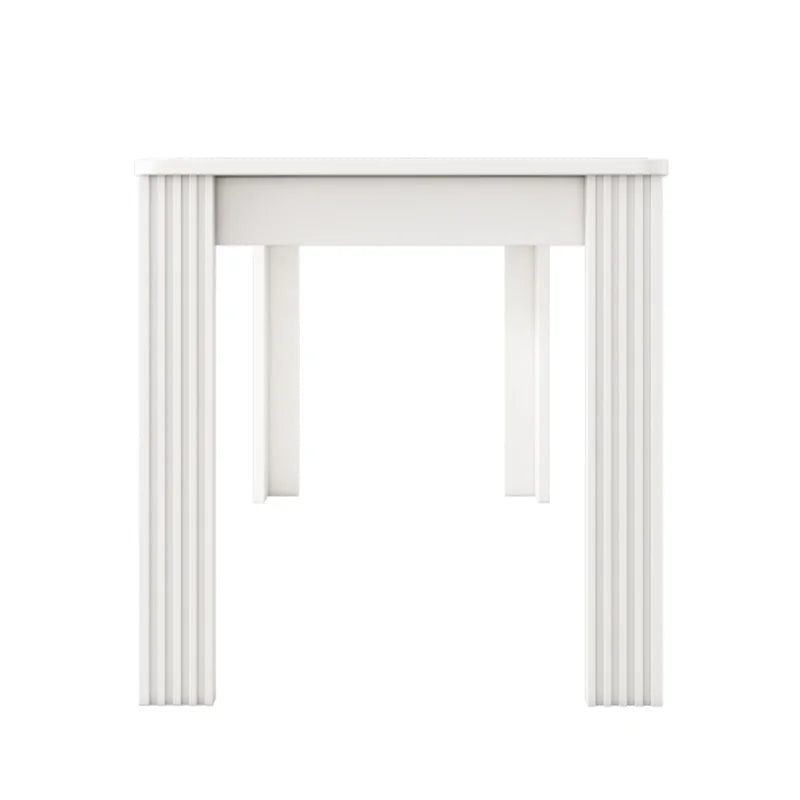 Table à manger rectangulaire, Table à manger contemporaine, Robuste, Table à quatre pieds, Table en chêne, Table à manger rectangulaire, Table à manger basse