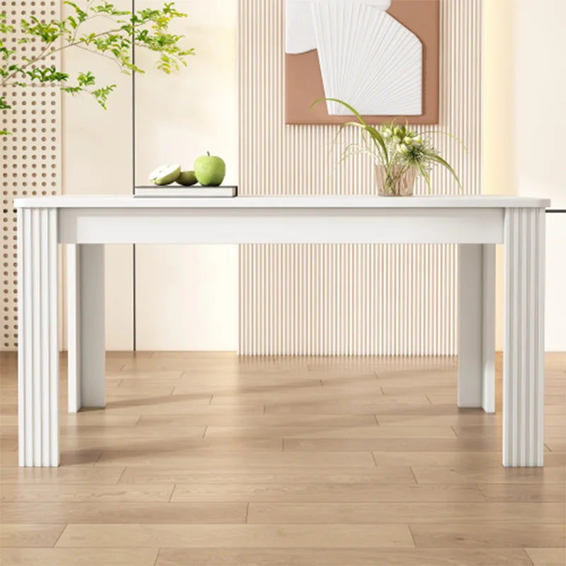 Table à manger rectangulaire, Table à manger contemporaine, Robuste, Table à quatre pieds, Table en chêne, Table à manger rectangulaire, Table à manger basse