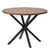 Table ronde nordique Table à manger en bois massif Table arrondie balcon salon Esstische meubles de maison 100CM