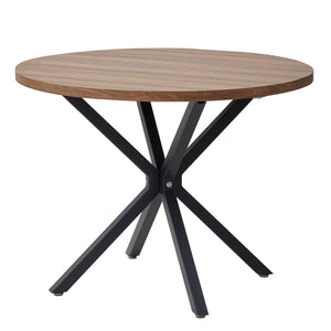 Table ronde nordique Table à manger en bois massif Table arrondie balcon salon Esstische meubles de maison 100CM