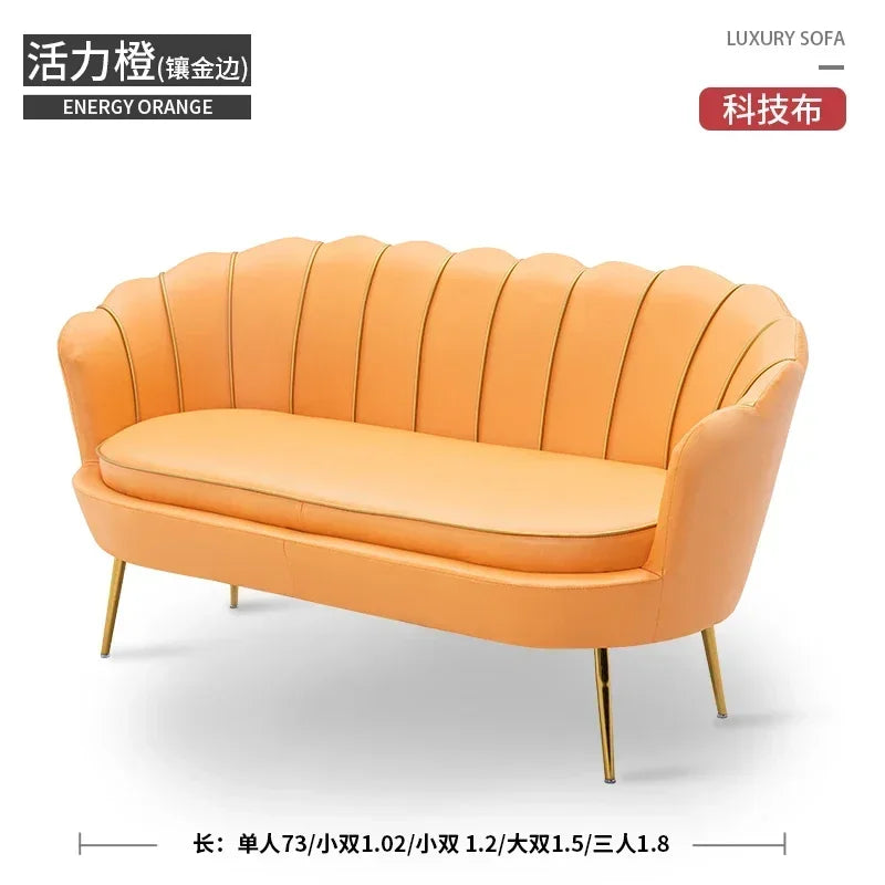 Rose pas cher moderne canapé amour siège Xxl minimaliste concepteur inhabituel lecture canapé Design européen grand Canape Salon meubles
