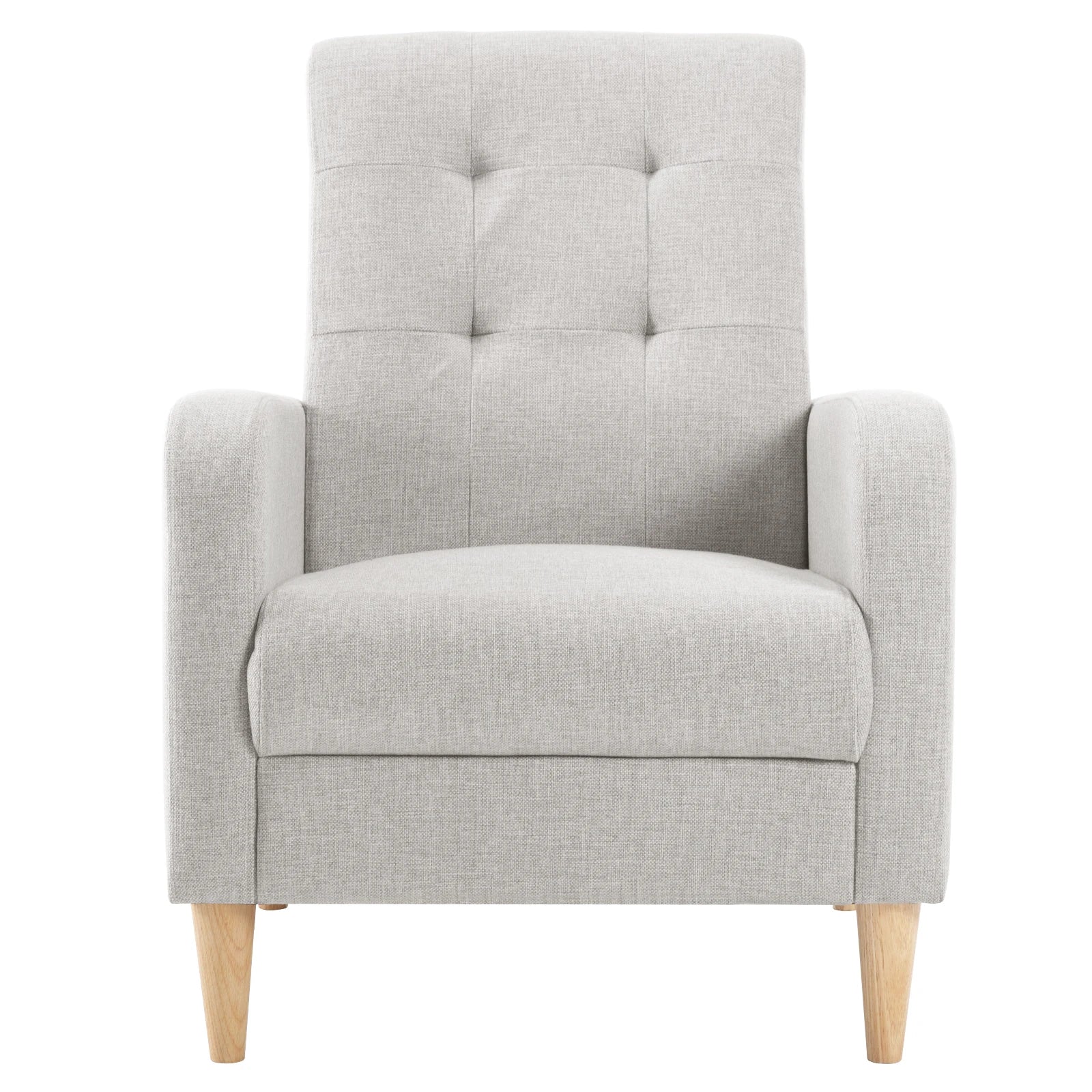 Fauteuil scandinave en velours, dossier haut, accoudoirs, convertible – salon ou chambre