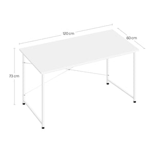 WOLTU Cadre en métal Bureau d'ordinateur Bureau Écriture Étude Table de jeu Moderne Grande poste de travail de bureau Bureau pour Bureau à domicile Chambre à coucher