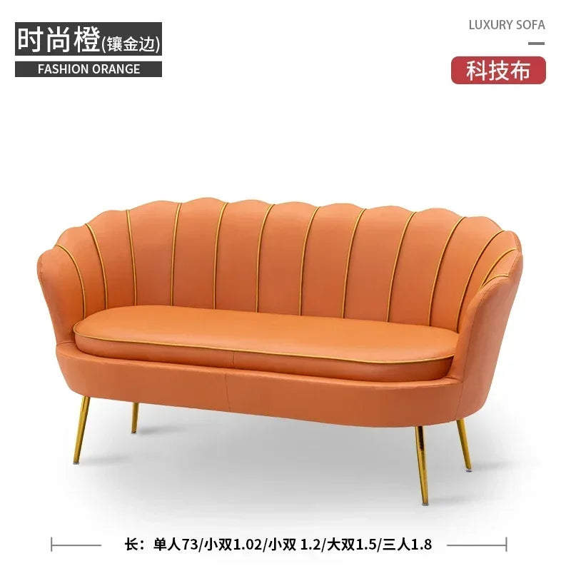 Rose pas cher moderne canapé amour siège Xxl minimaliste concepteur inhabituel lecture canapé Design européen grand Canape Salon meubles