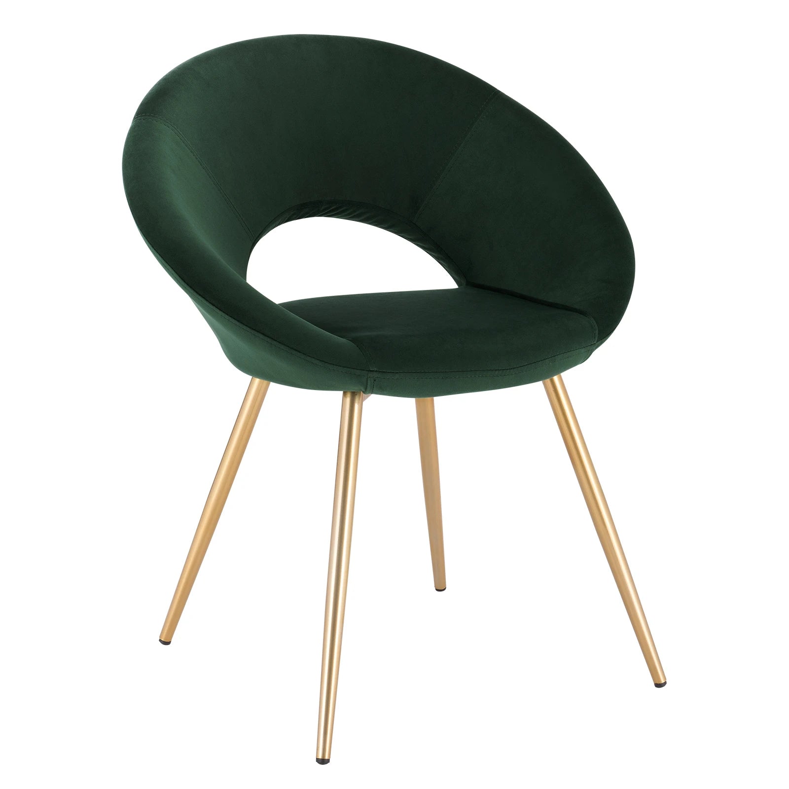 Chaise de salle à manger en velours coloré, chaise de cuisine debout, fauteuil de salon, pieds en métal doré, décor de restaurant à la maison