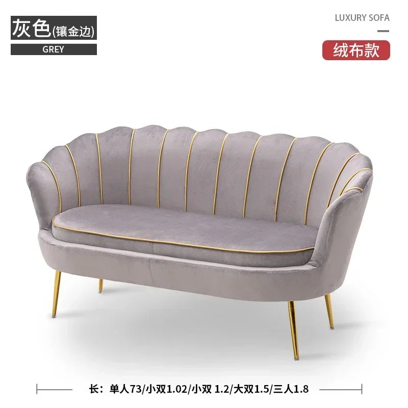 Rose pas cher moderne canapé amour siège Xxl minimaliste concepteur inhabituel lecture canapé Design européen grand Canape Salon meubles