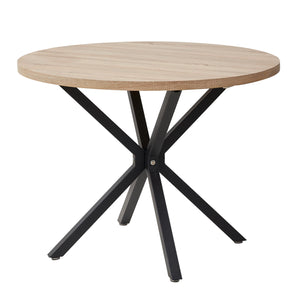 Table ronde nordique Table à manger en bois massif Table arrondie balcon salon Esstische meubles de maison 100CM