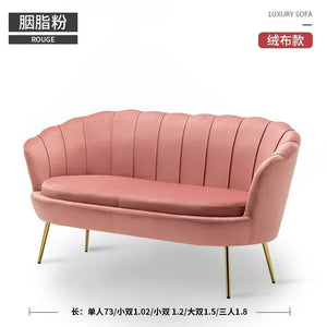 Rose pas cher moderne canapé amour siège Xxl minimaliste concepteur inhabituel lecture canapé Design européen grand Canape Salon meubles