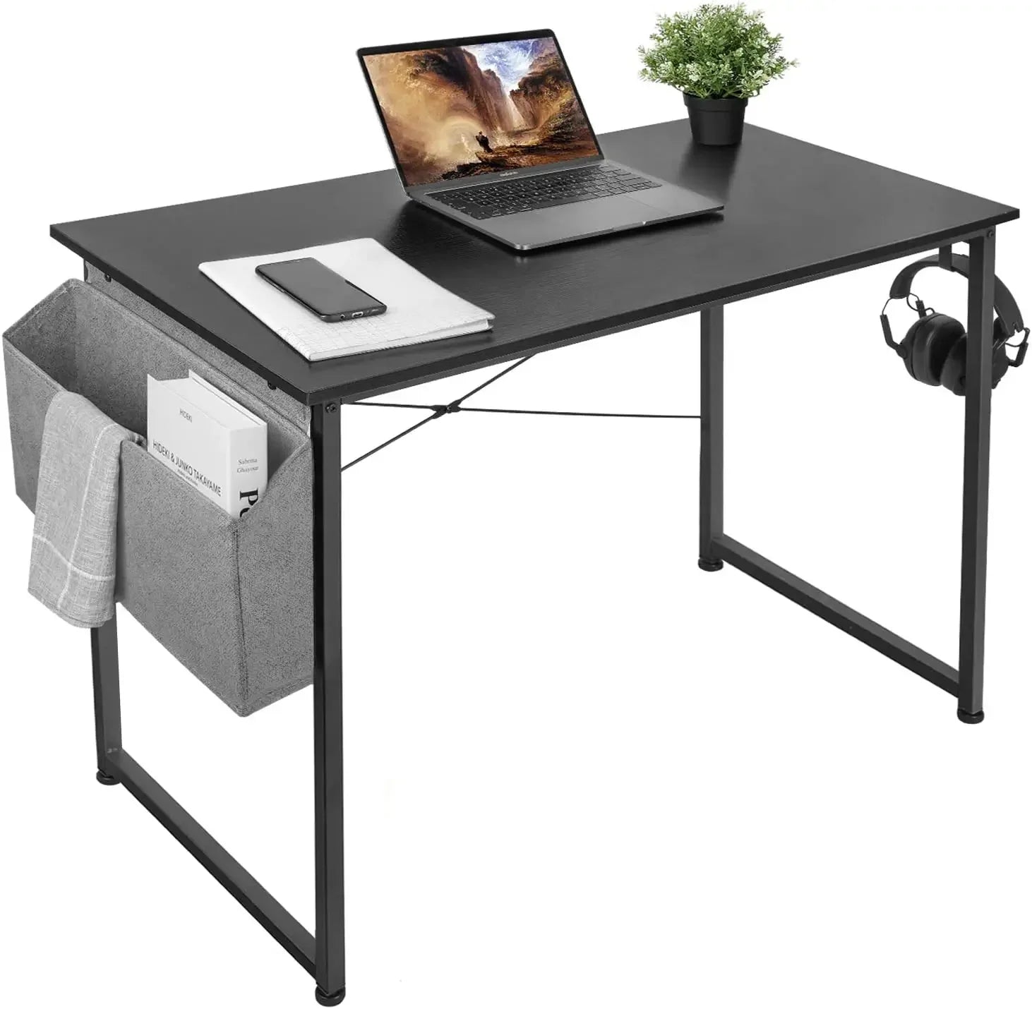 Zones fa Bureau d'ordinateur PC, table d'ordinateur portable, bureau à domicile, bureau d'école, travail, stable, évalué 100x50cm