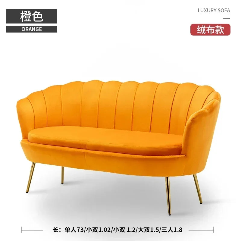 Rose pas cher moderne canapé amour siège Xxl minimaliste concepteur inhabituel lecture canapé Design européen grand Canape Salon meubles