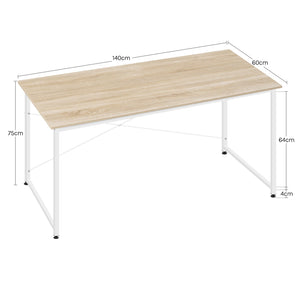 WOLTU Cadre en métal Bureau d'ordinateur Bureau Écriture Étude Table de jeu Moderne Grande poste de travail de bureau Bureau pour Bureau à domicile Chambre à coucher