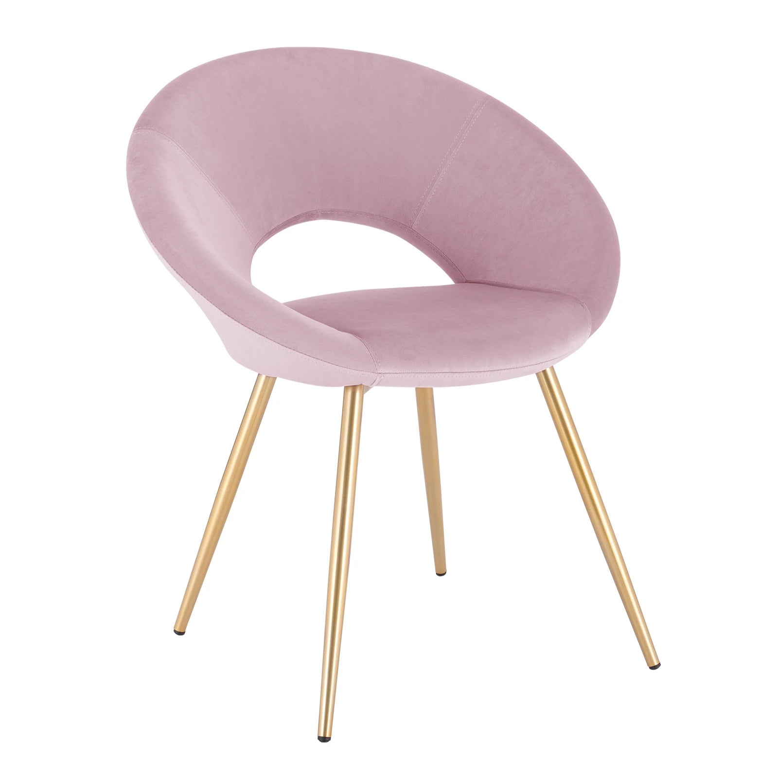 Chaise de salle à manger en velours coloré, chaise de cuisine debout, fauteuil de salon, pieds en métal doré, décor de restaurant à la maison