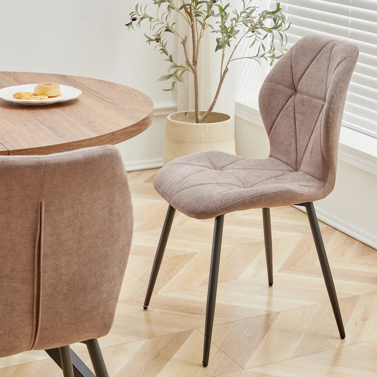 Table ronde nordique Table à manger en bois massif Table arrondie balcon salon Esstische meubles de maison 100CM