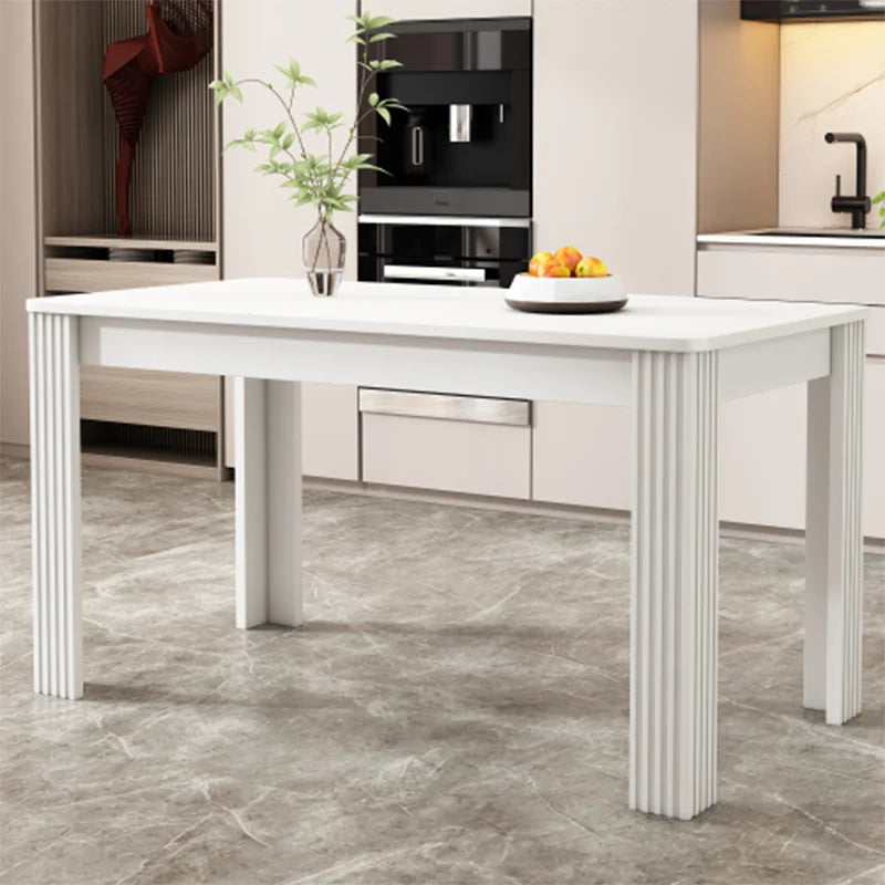 Table à manger rectangulaire, Table à manger contemporaine, Robuste, Table à quatre pieds, Table en chêne, Table à manger rectangulaire, Table à manger basse