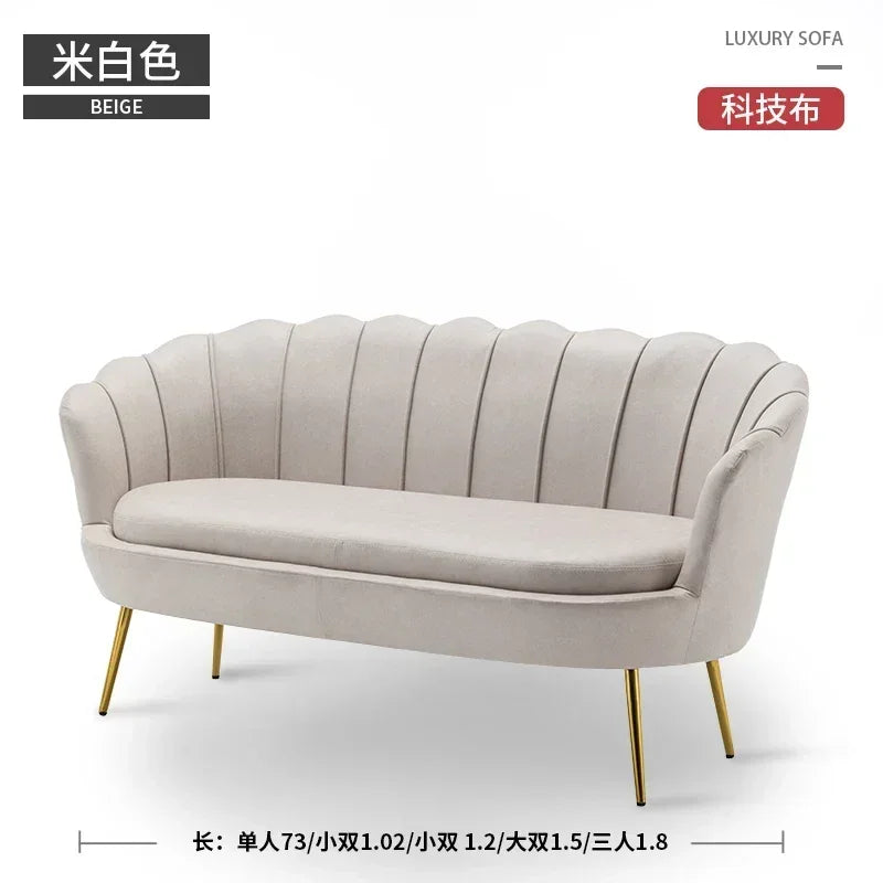 Rose pas cher moderne canapé amour siège Xxl minimaliste concepteur inhabituel lecture canapé Design européen grand Canape Salon meubles