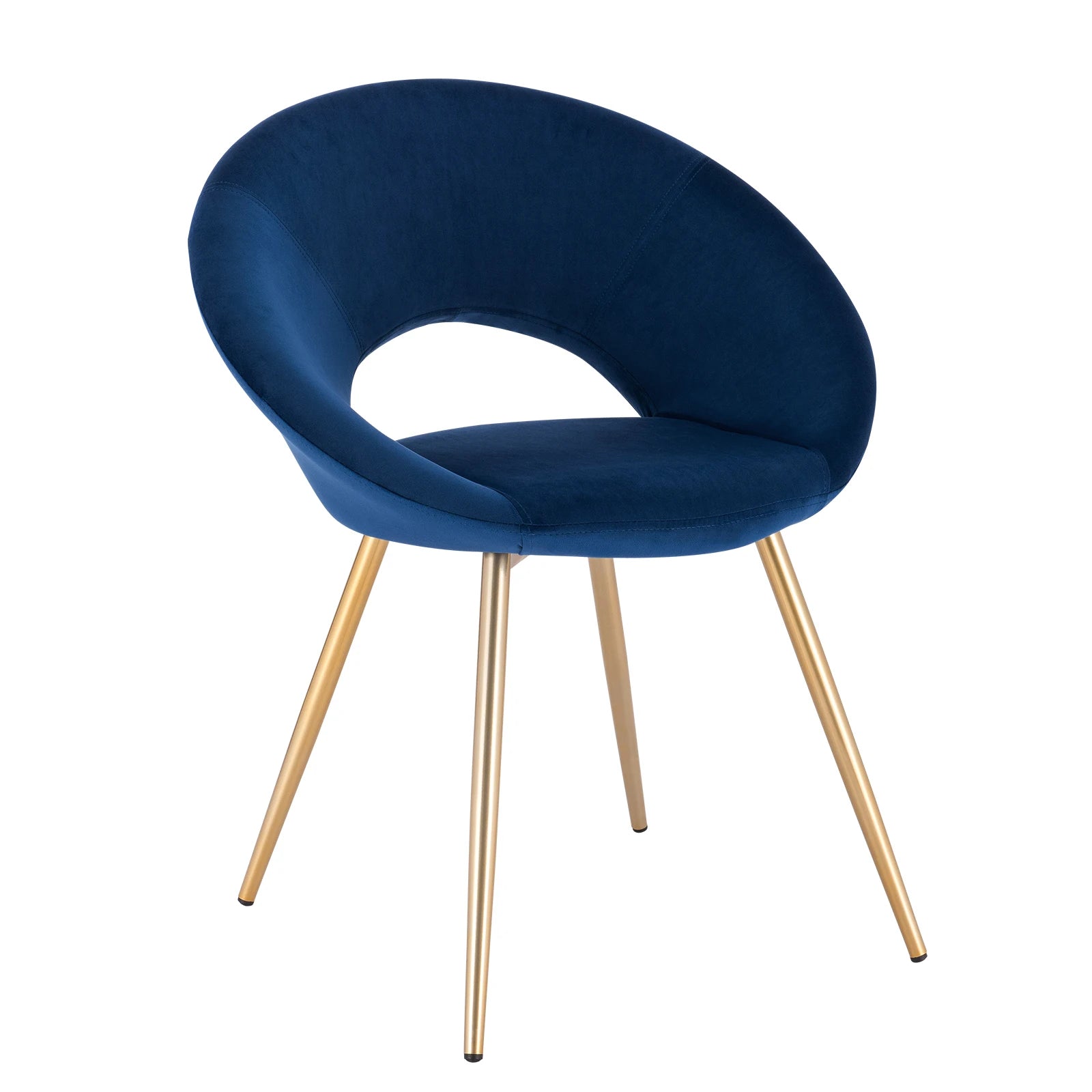 Chaise de salle à manger en velours coloré, chaise de cuisine debout, fauteuil de salon, pieds en métal doré, décor de restaurant à la maison